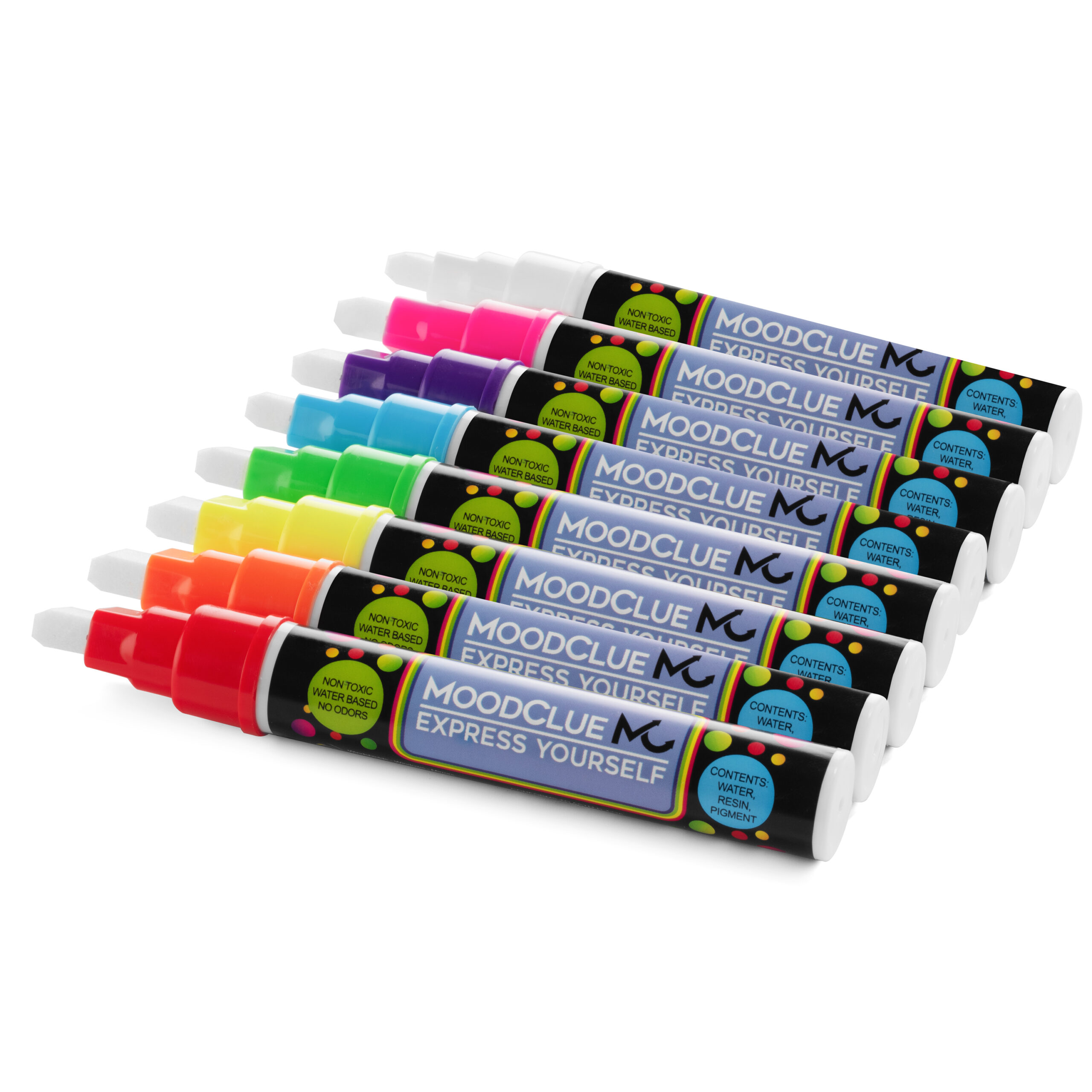 MoodClue 8-Pack of Jumbo Liquid Chalk Markers